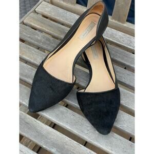 Cole Haan Black leather and pony (hair on hide) flats 7B